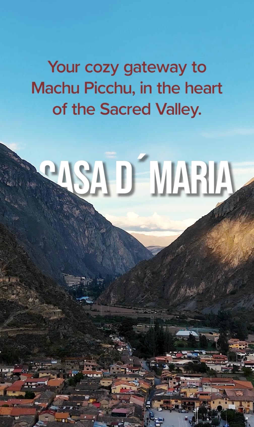 Family-run hotel content near Machu Picchu, Ollantaytambo Peru — tourism photography