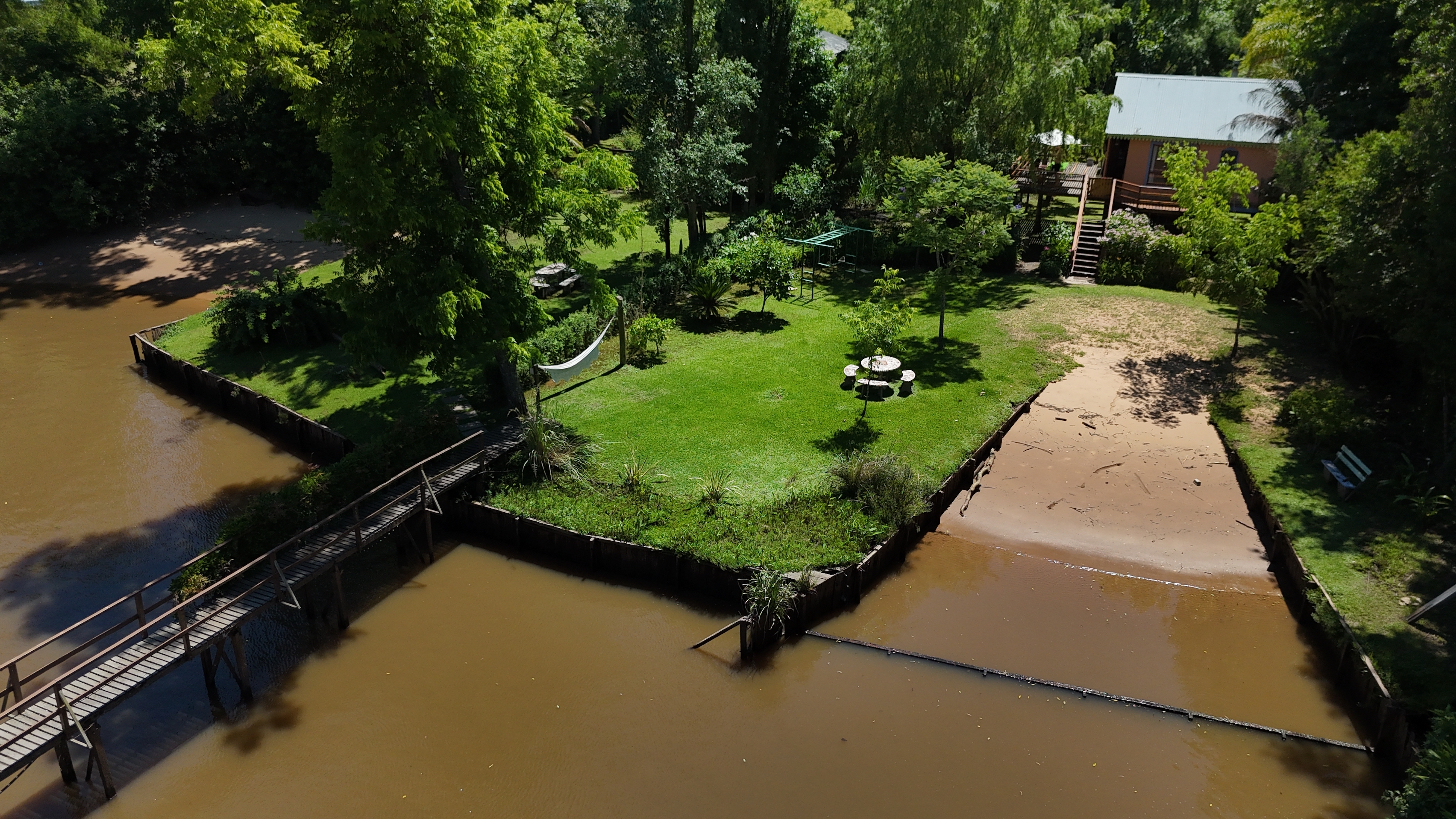 Drone photography for remote Airbnb property, Tigre Delta Buenos Aires